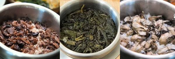 셰프 안성재가(43)가 ‘흑백요리사’ 참가자의 식당에 방문해 먹은 세 종류의 솥밥/사진=유튜브 채널 ‘셰프 안성재’ 캡처