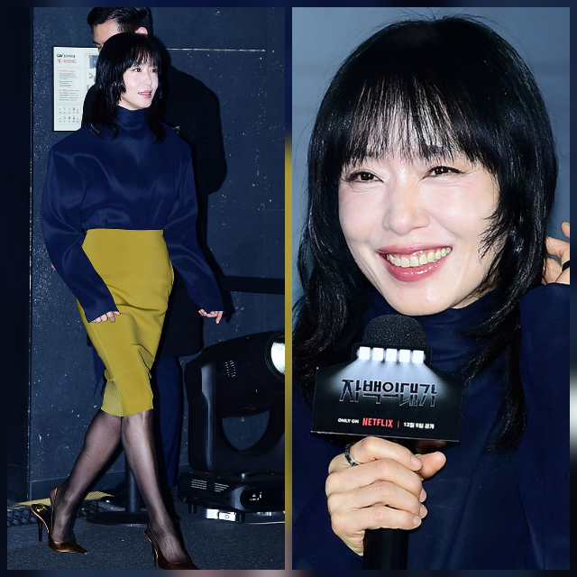 넷플릭스 시리즈 ‘자백의 대가’ 전도연이 김고은과 10년 만에 재회한 소감을 전했다. 사진=김영구 기자