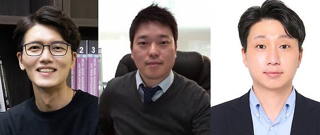 왼쪽부터 조승호·이석빈·김정환 교수 [UNIST 제공. 재판매 및 DB 금지]