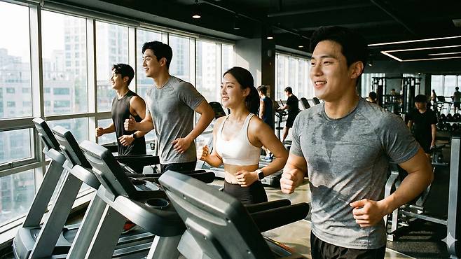 하루 30분 이상의 중강도 운동은 LDL 수치 감소에 효과적이다｜출처: Gemini 생성