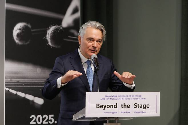 피터 폴 카인라드 국제콩쿠르세계연맹(WFIMC) 회장.(한국문화예술위원회 제공)