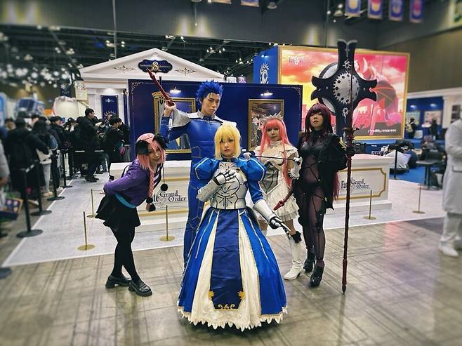 경기 고양시 킨텍스에서 열린 AGF 2025에 참석한 코스튬 플레이어들. 채반석 기자