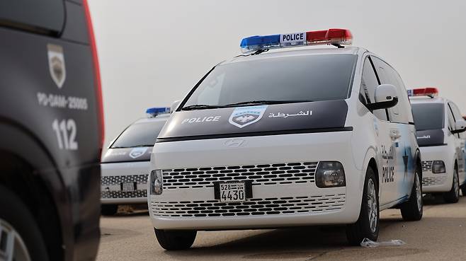 시리아 경찰차 새 디자인 공개 카퍼레이드 (2025년 11월 29일)