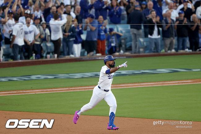 [사진] 다저스 테오스카 에르난데스. ⓒGettyimages(무단전재 및 재배포 금지)