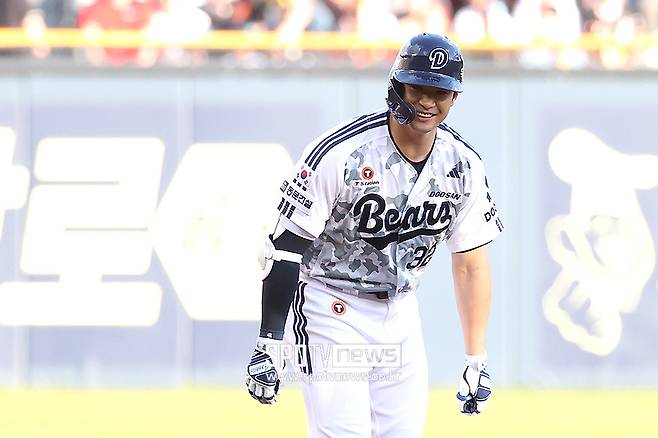 ▲ SSG는 좌타 거포 자원인 김재환과 2년 총액 22억 원에 계약을 마쳤다고 5일 공식 발표했다.&nbsp; 김재환 또한 자신의 경력 반등이 절실한 상황에서 인천에서의 재기를 꿈꾼다. ⓒ곽혜미 기자