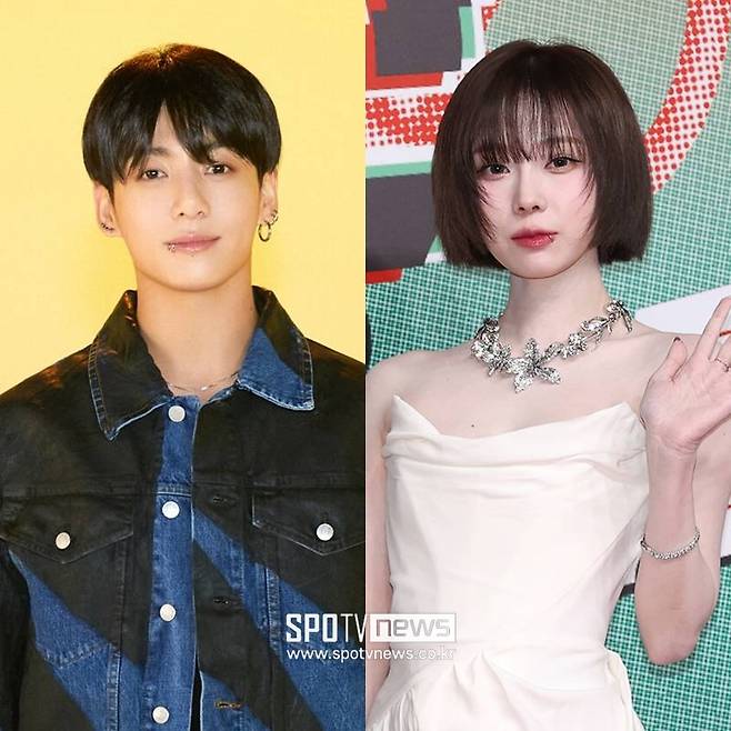 ▲ 방탄소년단 정국(왼쪽), 에스파 윈터. ⓒ곽혜미 기자, 빅히트 뮤직