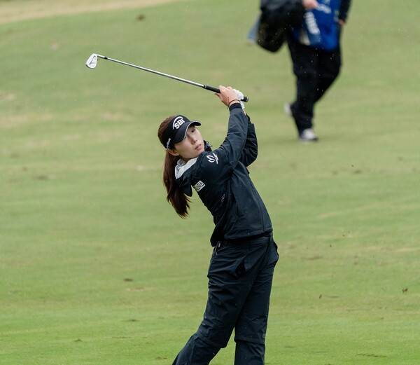 미국여자프로골프(LPGA) 투어 2026시즌 출전권이 걸린 2025 LPGA 퀄리파잉 시리즈 파이널 스테이지(Q-시리즈 최종전)에 출전한 장타자 이동은 프로가 1라운드에서 경기하는 모습이다. 사진제공=LPGA 엡손투어 (사진을 무단으로 사용하지 마십시오.)