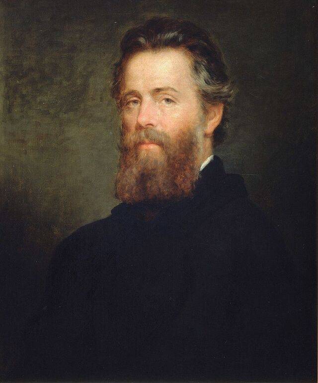 현재 미국 하버드대 도서관에 걸려 있는 허먼 멜빌의 초상화. 위키피디아 제공