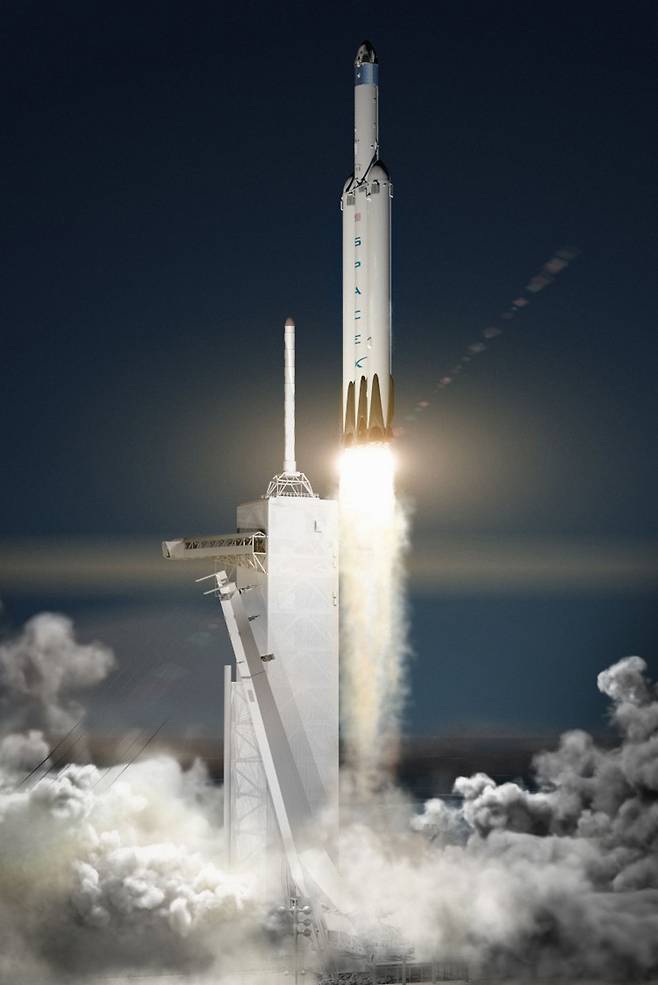 스페이스X의 팰컨 헤비. 동아시아 제공