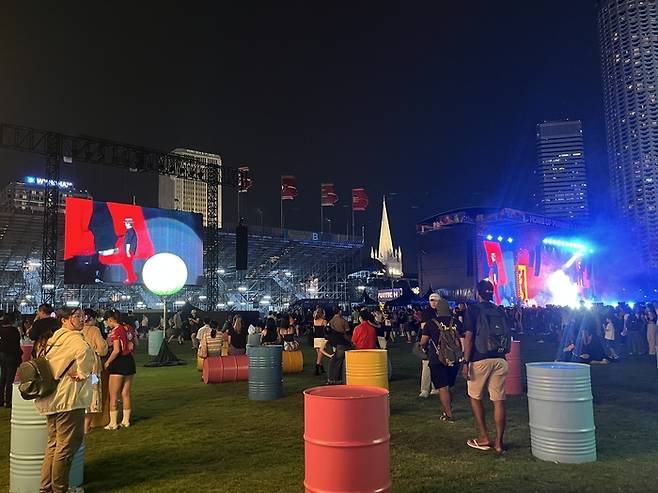 포뮬러 원 싱가포르 그랑프리 지드래곤 공연 / 사진= 문서연 여행+ 기자