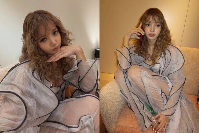 그룹 블랙핑크 멤버 리사가 명품 브랜드 행사에 참석했다. / 리사 인스타그램