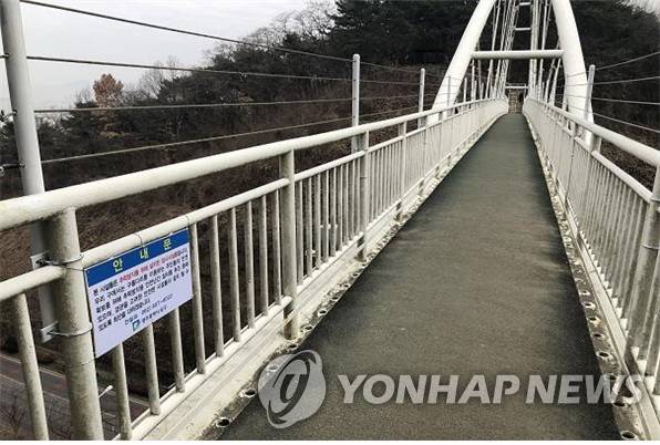 남구 제석산 구름다리 [연합뉴스 자료사진]