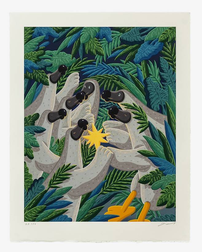 김선우 작 '리칭 포 더 스타스'(Reaching for the stars) [서울옥션 제공. 재판매 및 DB 금지]