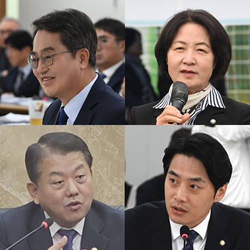 (사진 좌측 상단부터) 김동연 경기도지사, 추미애 국회 법제사법위원장, 김병주 국회의원, 한준호 국회의원. /경인일보DB