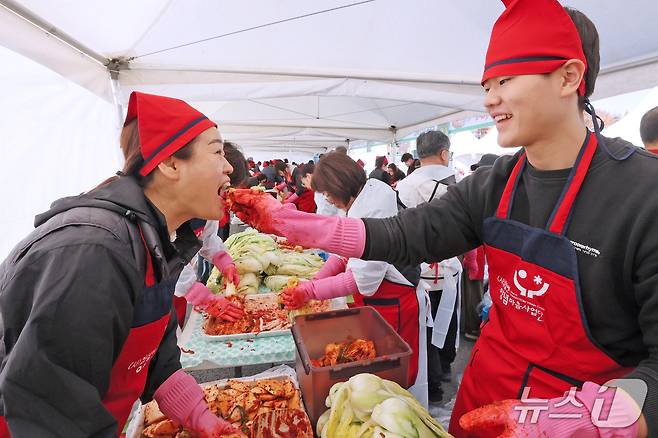 전북 임실군에서 아삭아삭 김장페스티벌이 열 리고 있다.(임실군제공. 재판매 및 DB금지)2025.12.9/뉴스1