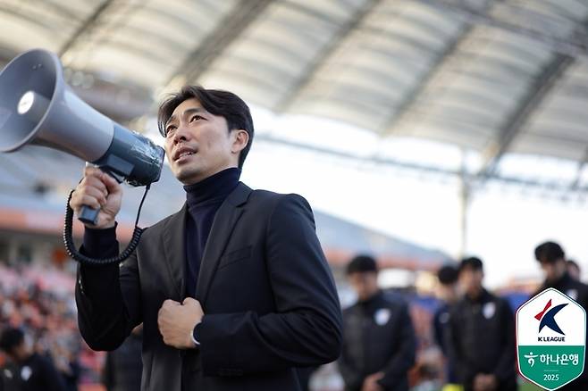 발언하는 변성환 감독. 제공 | 한국프로축구연맹