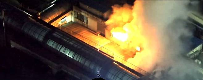 인천 신기시장 화재 현장 이미지