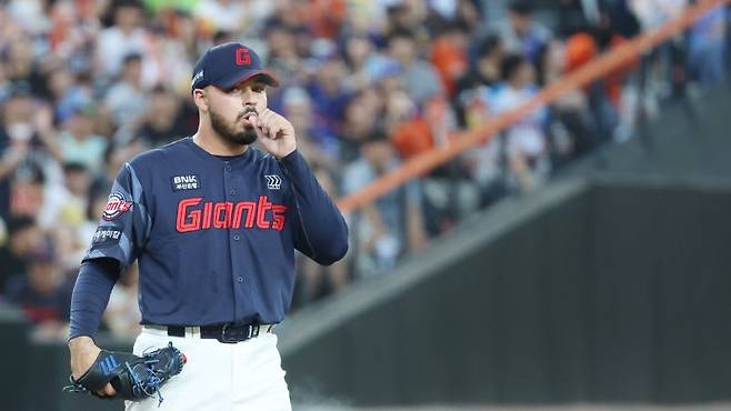 롯데 자이언츠 외국인 투수 알렉 감보아.뉴스1