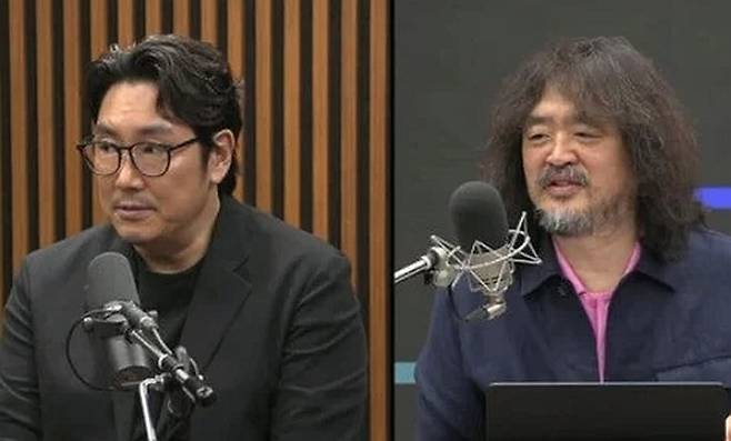 지난 8월 배우 조진웅씨가 김어준씨 유튜브 방송에 출연한 모습. /사진=유튜브 '김어준의 겸손은힘들다 뉴스공장' 캡쳐