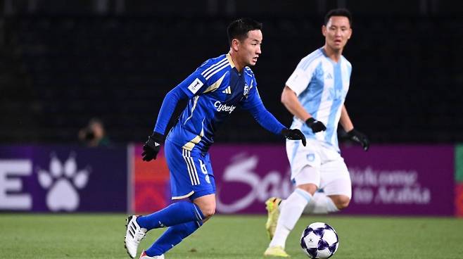 울산HD와 마치다 젤비아의 경기 장면. AFC 홈페이지 캡처