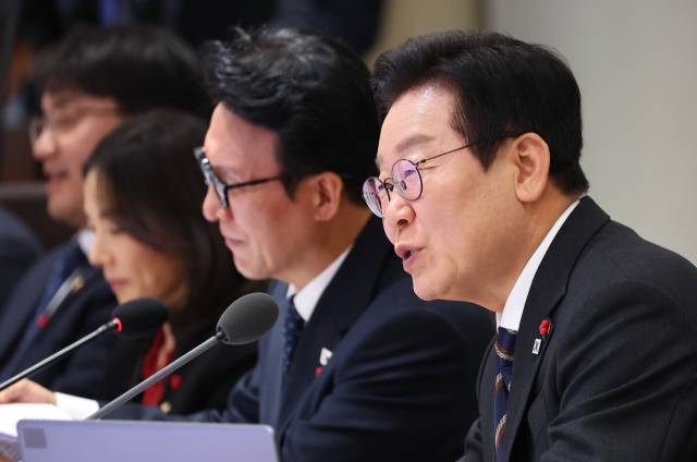 이재명 대통령이 9일 서울 용산 대통령실에서 열린 국무회의에서 발언하고 있다. 연합뉴스