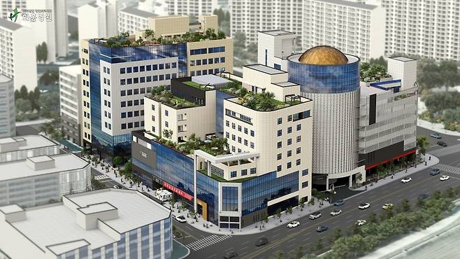 2030년 완공 예정인 화홍병원 별관 및 신관 조감도. <화홍병원 제공>