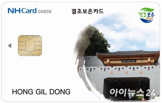 보은군 지역화폐인 카드형 결초보은상품권. [사진=아이뉴스24 DB]