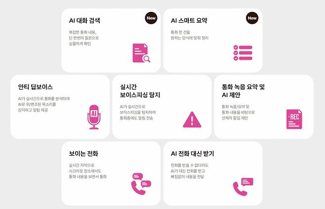 LG유플러스는 AI통화앱 '익시오'에서 AI 대화검색 및 통화요약 기능은 온디바이스AI가 아니라 외부 서버를 거친다고 설명했다.  /사진=LG유플러스