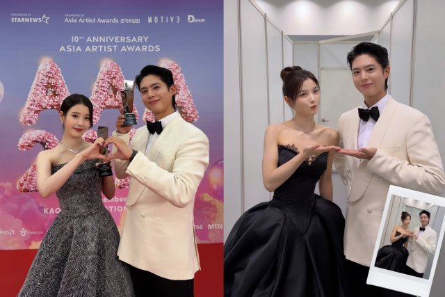 박보검이 'AAA 2025' 수상 이후 훈훈한 비하인드 사진을 공개했다. / 박보검 인스타그램