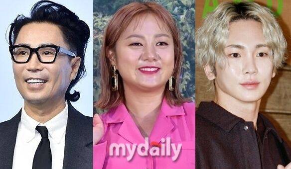 왼쪽부터 작곡가 겸 가수 정재형, 코미디언 박나래, 그룹 샤이니 멤버 키 / 마이데일리