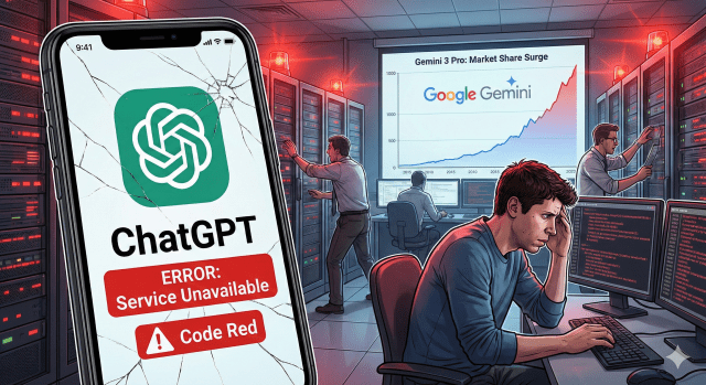 오픈AI 비상 상황을 표현한 구글 제미나이 생성 AI 이미지.