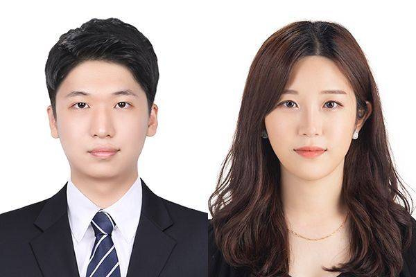 정금재(왼쪽), 박동주 박사과정생. 국립부경대 제공
