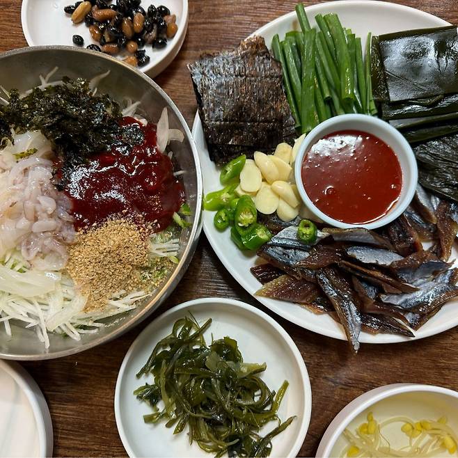 영일만 과메기와 막회. 네이버지도 영일만 업체 등록 사진