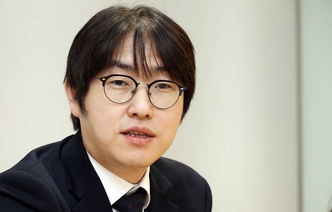 하정우 AI미래기획 수석이 10일 파이낸셜뉴스와 인터뷰를 진행하고 있다. 대통령실사진기자단