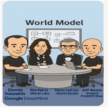 월드 모델의 거장들(필자가 Gemini로 생성함)