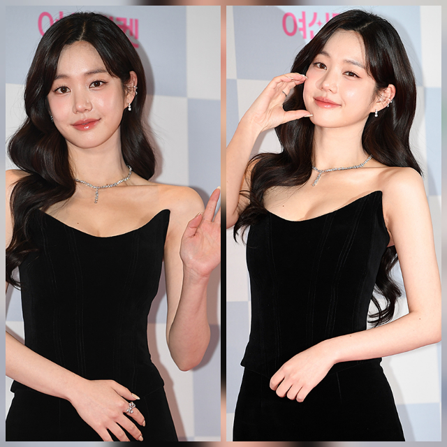 배우 이유비가 10일 서울 용산 드래곤시티에서 열린 2025 서울국제영화대상 레드카펫에 등장했다. 올해 시상식 MC를 김동완과 함께 맡은 그는, 오랜만의 공식석상에서 단번에 시선을 끌었다. 사진=천정환 기자