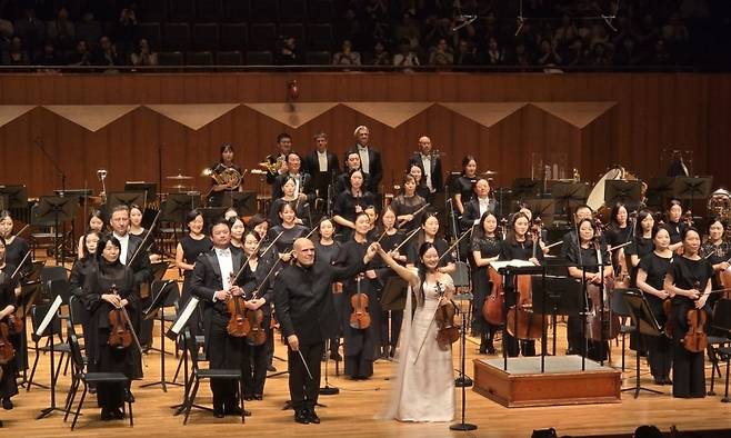 서울시향과 협연한 바이올리니스트 김봄소리 [서울시향 제공]