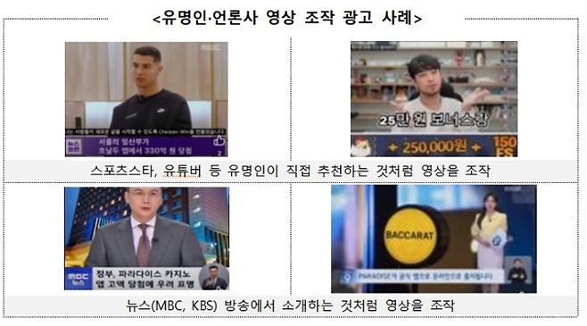 유명인을 사칭한 딥페이크 영상 조작 광고 사례 [한국소비자원]