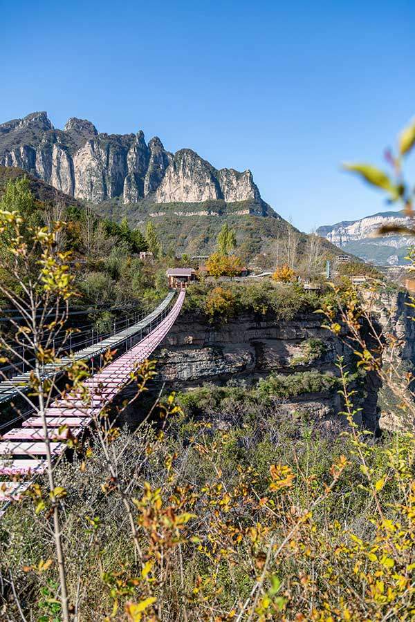 태항대협곡 환산선을 따르다 보면 다양한 액티비티를 체험해 볼 수 있다. 그중 하나인 출렁다리다. 다행히(?) 이번 여행에는 체험할 기회가 없었다.