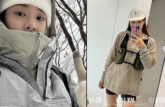 배우 설인아, 이시영 인스타그램 갈무리