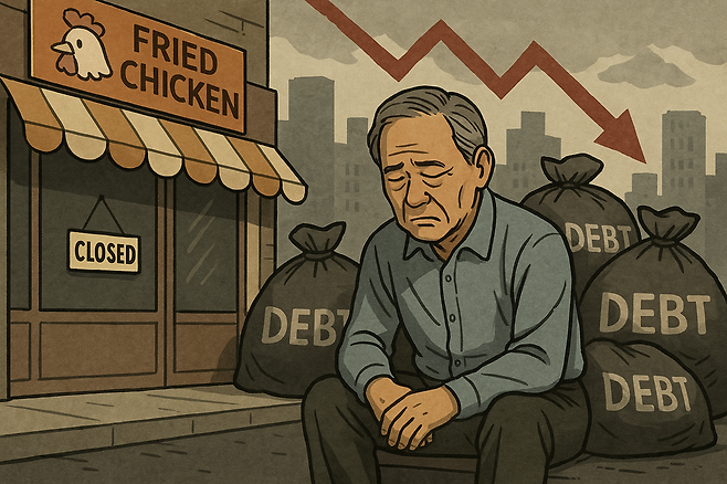 지난해 전국 법원에 접수된 전체 개인파산 신청자 3만9993명 중 43.4%에 해당하는 1만7370명이 60세 이상인 것으로 나타났다. ⓒChatGPT 생성 이미지&nbsp;