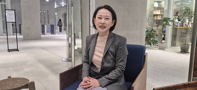 김신숙 국방부 예비전력정책관이 서울 용산구 국방부 인근 카페에서 본지와 인터뷰를 하고 있다.