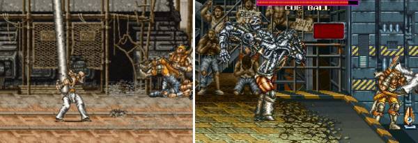 전봇대도 뽑아서 던지는 모습!! 그리고 거대한 보스도 직접 점프한 후 집어 던지는 모습이 인상적입니다