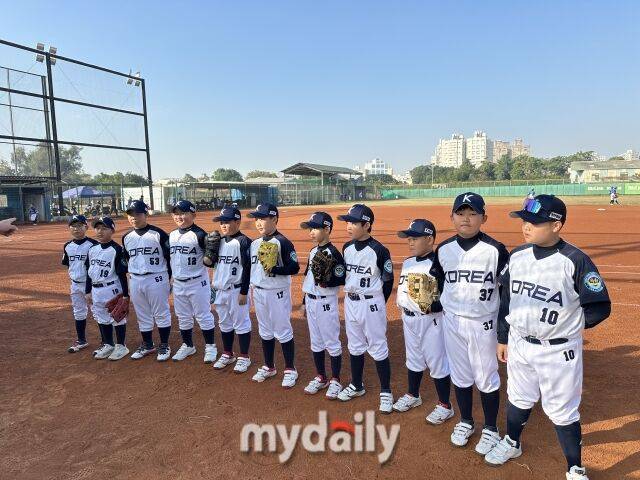 대한유소년야구연맹 20기 꿈나무D대표팀./대만(타이난)=노찬혁 기자