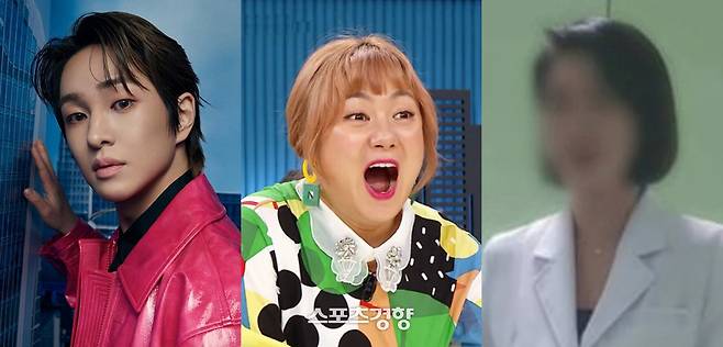 샤이니 멤버 온유(왼쪽부터), 방송인 박나래, ‘주사이모’로 지목된 A씨. 인스타그램 캡처 및 경향신문 자료사진