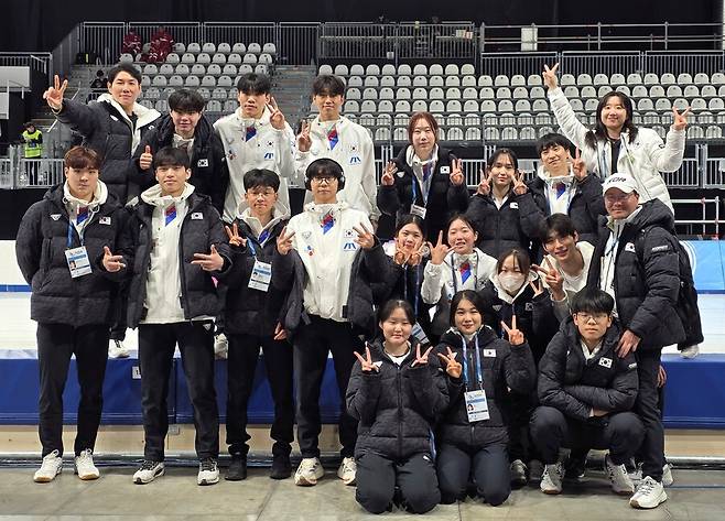 한국 주니어 스피드스케이팅 선수단 ⓒ대한빙상경기연맹