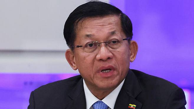 미얀마 군사정권 수장인 민 아웅 흘라잉 최고사령관 (사진=AP, 연합뉴스)