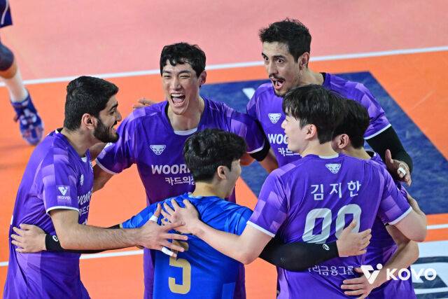 승리한 우리카드./KOVO