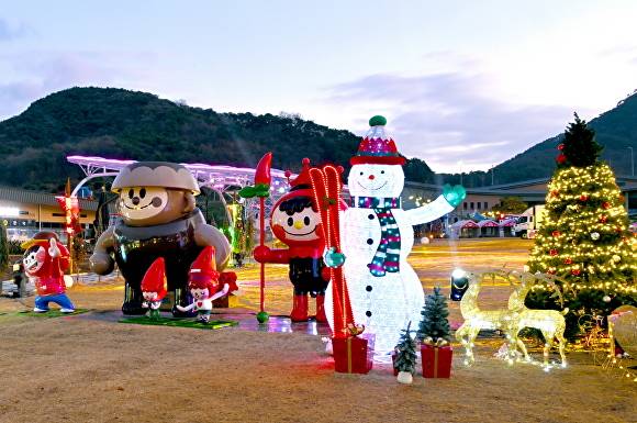 미래크리스마스 행사가 열린 순창발효테마파크  [사진=순창군 ]