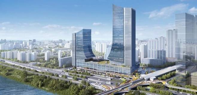 [서울=뉴시스]동서울터미널 현대화사업 조감도.